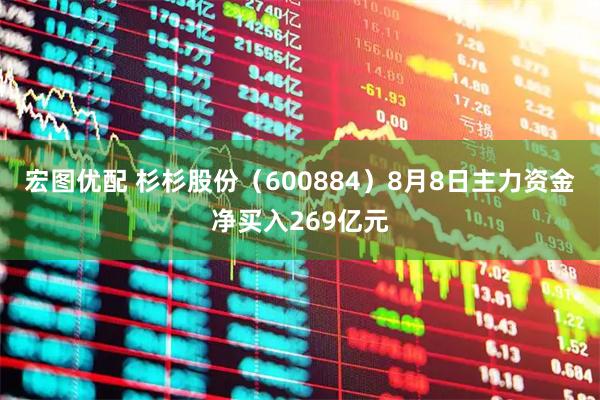 宏图优配 杉杉股份（600884）8月8日主力资金净买入269亿元